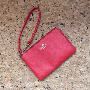 Leather Wristlet With Pockets | COACH